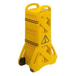 Cleaning safety signs  Safety and marking safety markings mobile barricade.  L: 4000, W: 350, H: 1000 (mm). Article code: 95-76166729