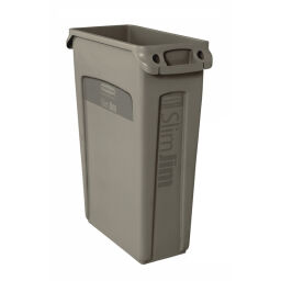 Waste and cleaning plastic waste bin Slim Jim with air vents 95-76186369