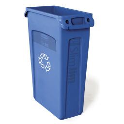 Afvalbak afval en reiniging kunststof afvalbak slim jim met luchtsleuven