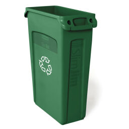 Abfallbehälter Abfall und Reinigung Kunststoff Mülltonne Slim Jim mit Lüftung Artikelzustand:  Neu.  L: 558, B: 279, H: 762 (mm). Artikelcode: 95-76186390