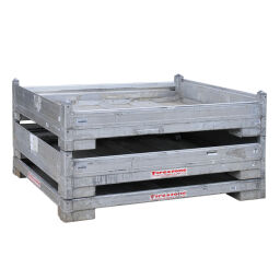 transport containers Aluminium Boxes fixed construction bunch-offer used.  L: 1550, W: 1110, H: 320 (mm). Article code: 99-7651GB