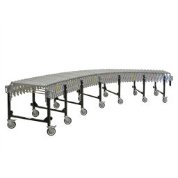 Roller conveyor with steel rollers 2400 to 6800 mm.  L: 6800, W: 800,  (mm). Article code: 80-BFR-24-24