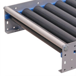 Roller conveyor accessories end stop low.  W: 468,  (mm). Article code: 80-ES-L