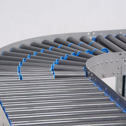 Roller conveyor with plastic rollers 1000 mm with side guides