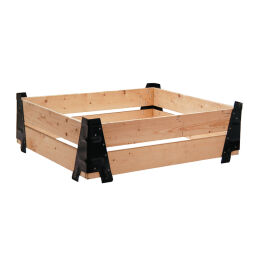 Pallet stacking frames fixed construction stackable 4 walls
