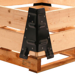 pallet stacking frames fixed construction stackable 4 walls.  L: 1200, W: 1000, H: 315 (mm). Article code: 99-800-B