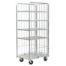 3-Sides Roll cage with 4 shelves Custom built Type:  3-sides.  L: 800, W: 600, H: 1745 (mm). Article code: 99-8550