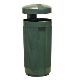 Outdoor waste bins Waste and cleaning plastic waste bin with lid Article arrangement:  New.  L: 350, W: 350, H: 830 (mm). Article code: 99-8698GB