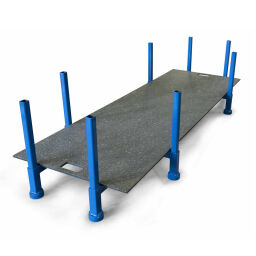 acces ramps accessories stacking rack for support plates.  L: 2000, W: 1000, H: 435 (mm). Article code: 91-138TA8304