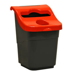 Afvalbak Afval en reiniging kunststof afvalbak met deksel Artikelindeling:  Nieuw.  L: 345, B: 350, H: 500 (mm). Artikelcode: 99-9191GB
