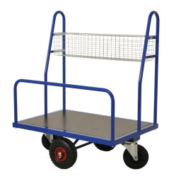 Glass/plate container glass/plate trolley one-side loading
