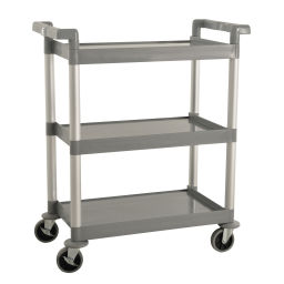 Warehouse trolley Kongamek light table top cart 2 push brackets New