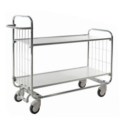 Warehouse trolley Kongamek order picking trolley with 2 shelves 96-KM8000-2XL-C