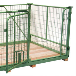 Pallet stacking frames foldable construction stackable a7 module