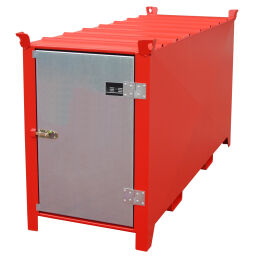 Sicherheitsbox Leuchtstoffröhren-Box stapel-/ kranbar.  L: 1700, B: 770, H: 1125 (mm). Artikelcode: SL150
