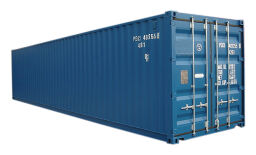 Conteneur conteneur  matériel 40 ft..  L: 12158, L: 2438, H: 2591 (mm). Code d’article: 99STA-40FT-02