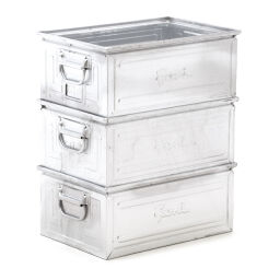 Storage bin steel all walls closed