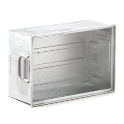 Storage bin steel all walls closed