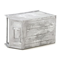 Storage bin steel grip opening