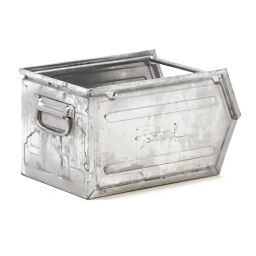 Storage bin steel grip opening