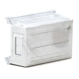 Storage bin steel grip opening
