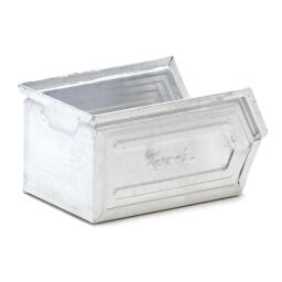 Storage bin steel grip opening