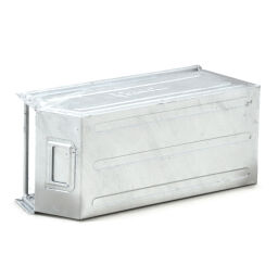 Storage bin steel grip opening