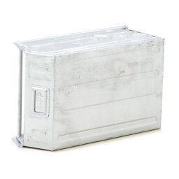 Storage bin steel grip opening