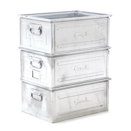 Storage bin steel all walls closed