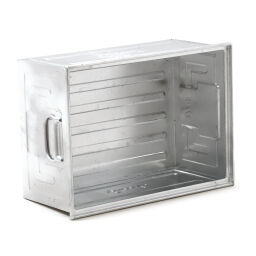 Storage bin steel all walls closed