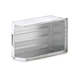 Storage bin steel grip opening