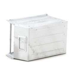 Storage bin steel grip opening