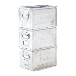 Storage bin steel all walls closed