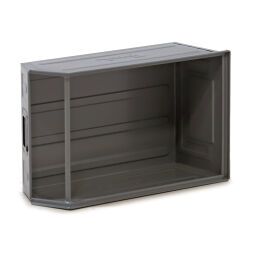 Storage bin steel grip opening