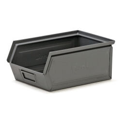 Storage bin steel grip opening