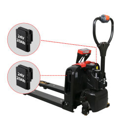 Electric pallet truck lifting height 90-195 mm 
