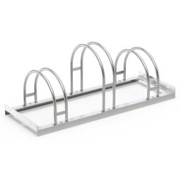 Cycle racks bike rack 3-piece, single-sided 