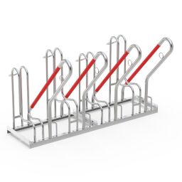 Cycle racks bike rack 4-piece, single-sided 