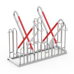 Cycle racks bike rack 4-piece, double-sided 