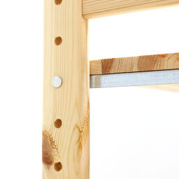 Houten stellingen beginsectie