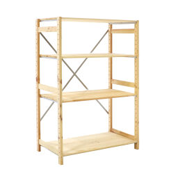 Rayonnage en bois section initiale