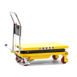 Chariot à plate-forme élévatrice barre de pousser, compact