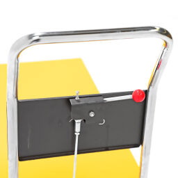 Chariot à plate-forme élévatrice barre de pousser, compact