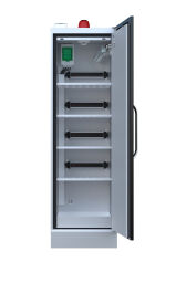 Lithium cabinet storage and charging space for lithium batteries 