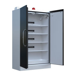 Lithium cabinet storage and charging space for lithium batteries 