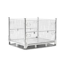 Mesh container sale stackable and foldable single valve on both sides