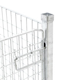 Offres de caisse grillagée gerbable et pliable clapet simple à double face