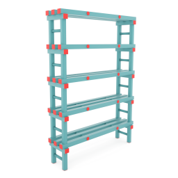 Rayonnage en plastique eurostelle modulaire