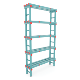 Rayonnage en plastique eurostelle modulaire
