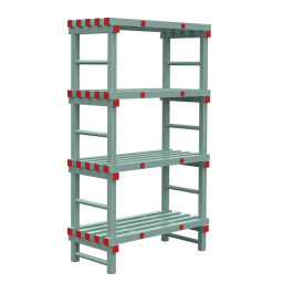 Rayonnage en plastique eurostelle modulaire